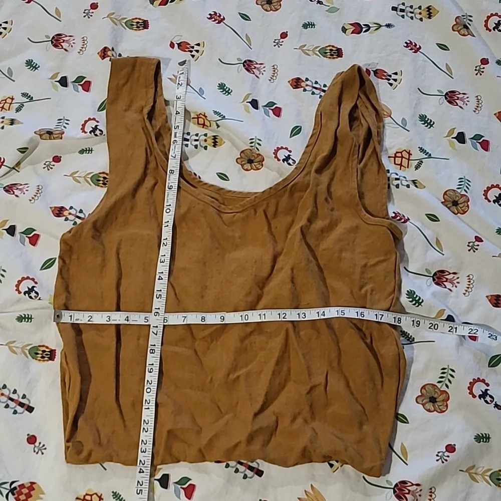 La Petite Alice linen tote bag ochre brown - Picture 3 of 4